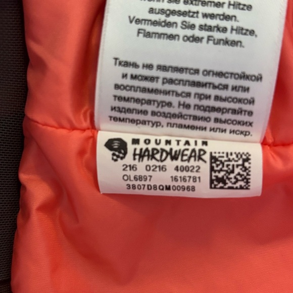 Mountain Hardwear Dry.Q Thermal Ski Jacket Women M Red Striped Insulated Snow - Picture 9 of 10